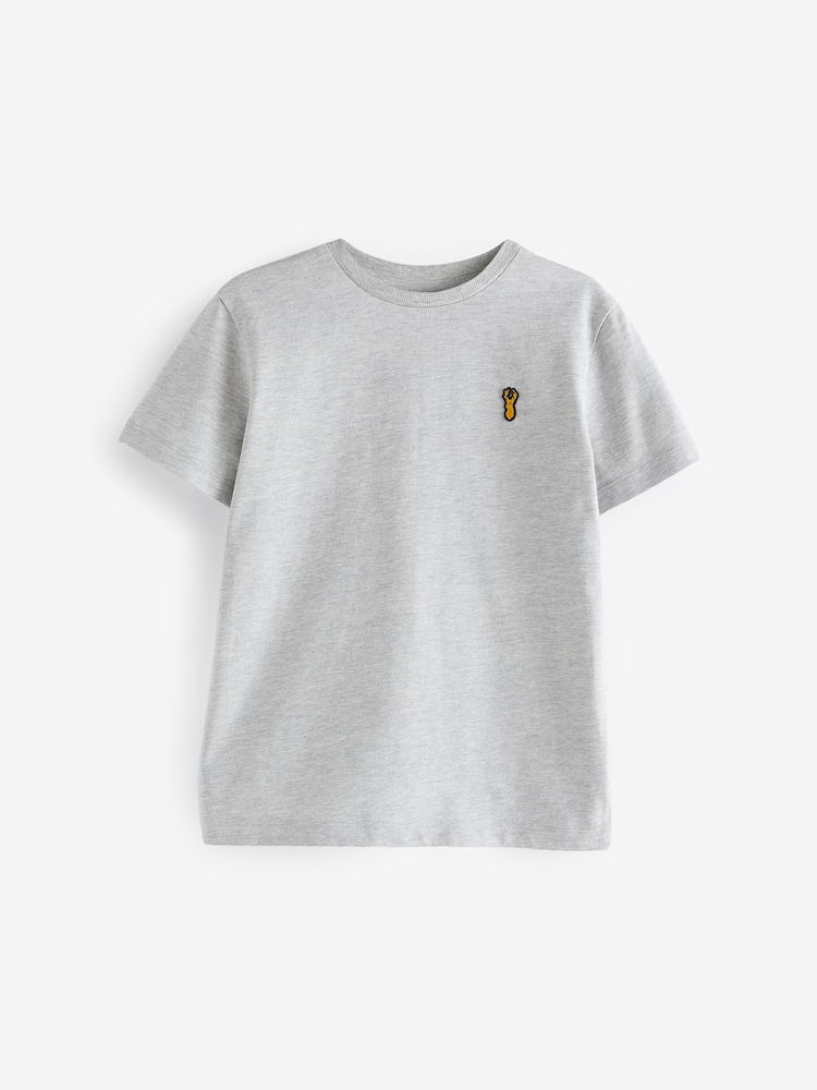 Grey Stag Embroidered Short Sleeve T-Shirt (3-16yrs) - Image 1 of 3