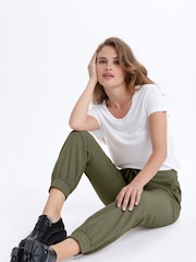 Kaffe Naya Sweat 100% Cotton Joggers - Image 4 of 6