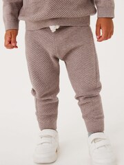Taupe rjava - Komplet pletene jopice Ripple Hoody (3mesecev-7leto) - Slika 5 iz 7
