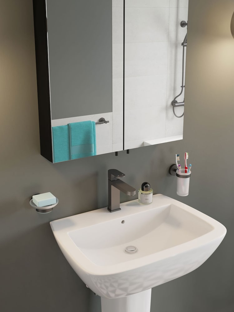 CROYDEX Black Dawley Double Door Cabinet - Image 1 of 4