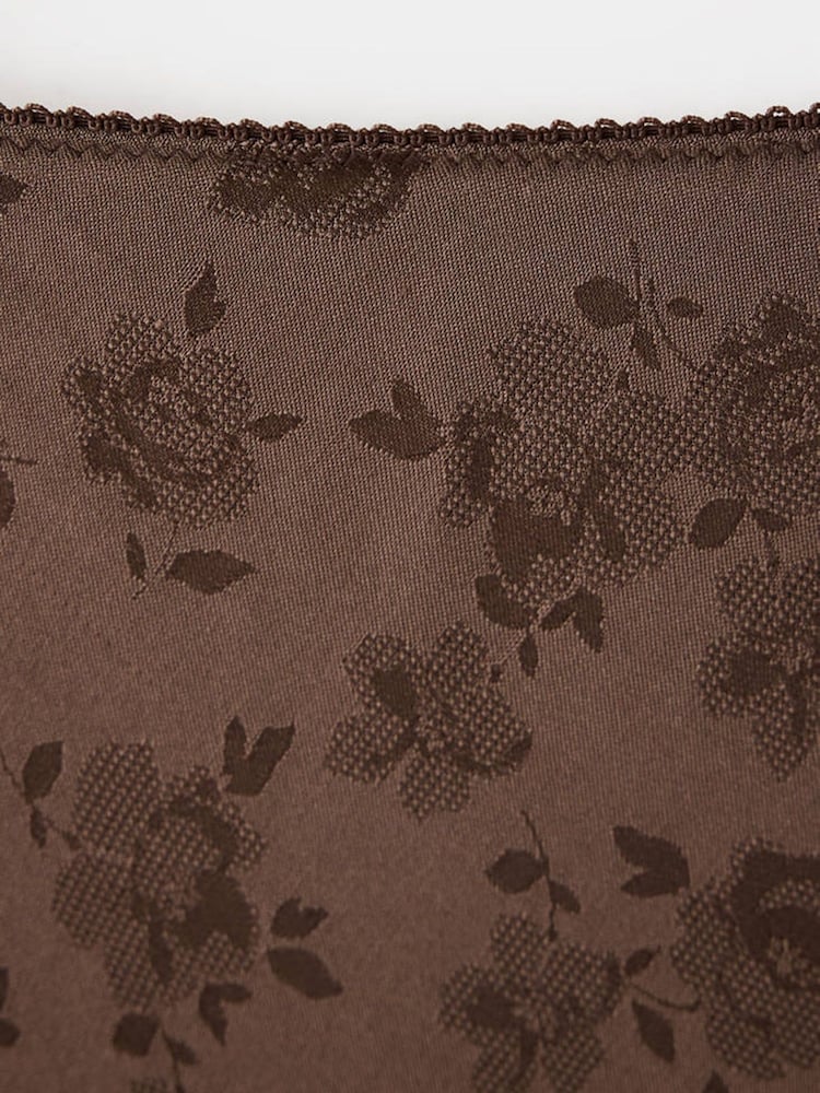 Mango Brown Floral Printed Midi Skirt - Image 6 of 6
