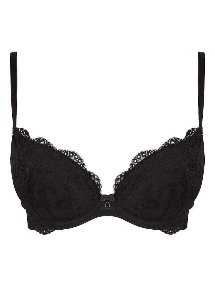 Ann Summers Black Sexy Lace Padded Plunge Bra - Image 11 of 11