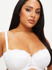 Ann Summers White Sexy Lace Balcony Bra - Image 2 of 6