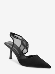 Black Forever Comfort® Mesh 2-Part Heels - Image 3 of 5
