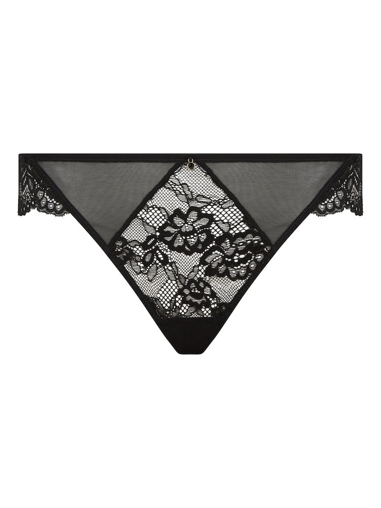 Ann Summers Black Sexy Lace Brazilian 3 Pack Briefs - Image 4 of 4