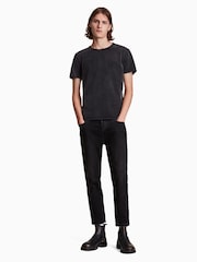 AllSaints Black Bodega Short Sleeve 100% Cotton T-Shirt - Image 2 of 6