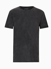 AllSaints Black Bodega Short Sleeve 100% Cotton T-Shirt - Image 6 of 6