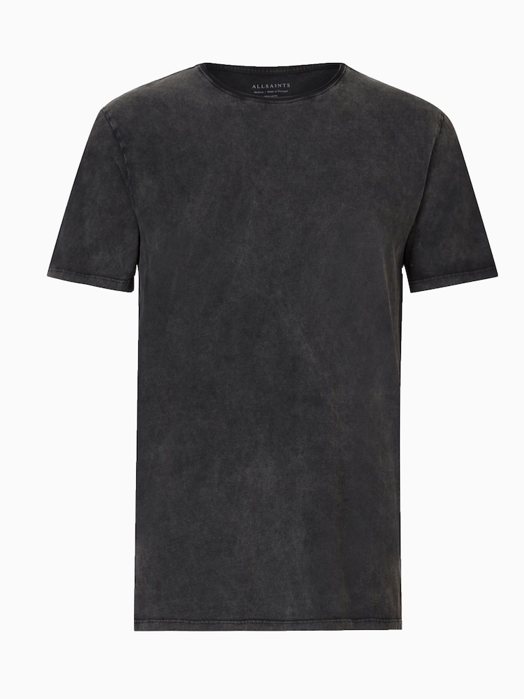 AllSaints Black Bodega Short Sleeve 100% Cotton T-Shirt - Image 6 of 6