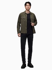 AllSaints Black Figure Short Sleeve Crew 100% Cotton T-Shirt - Image 3 of 7