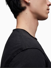 AllSaints Black Figure Short Sleeve Crew 100% Cotton T-Shirt - Image 5 of 7