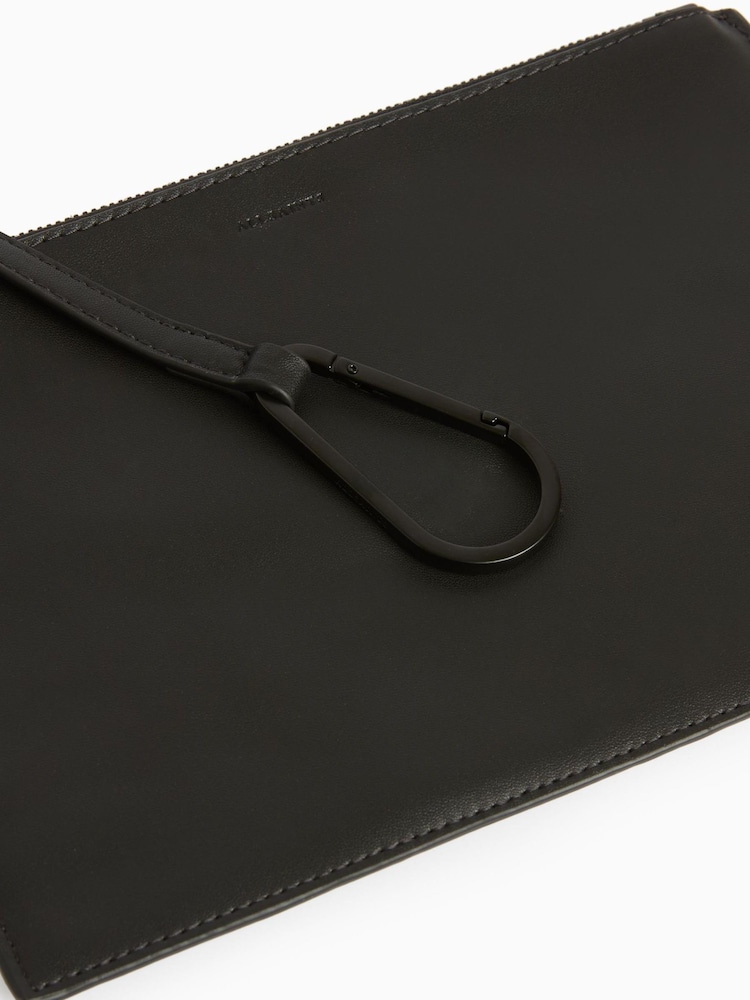 AllSaints Black Shearling Hannah Tote Bag - Image 5 of 5