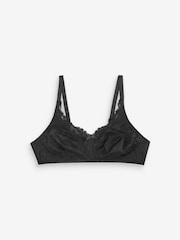 Black/Plum Purple/Cream Total Support Non Pad Non Wire Full Cup Lace Bras 3 Pack - Image 1 of 6