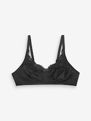 Black/Plum Purple/Cream Total Support Non Pad Non Wire Full Cup Lace Bras 3 Pack - Image 4 of 6