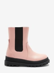 Pink Mid Height Standard Fit (F) Chunky Boots - Image 2 of 6