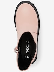 Pink Mid Height Standard Fit (F) Chunky Boots - Image 4 of 6