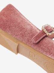 Pink, Samt, Schmetterlingsverzierung - Mary-Jane-Schuhe für besondere Anlässe - Bild 7 von 7