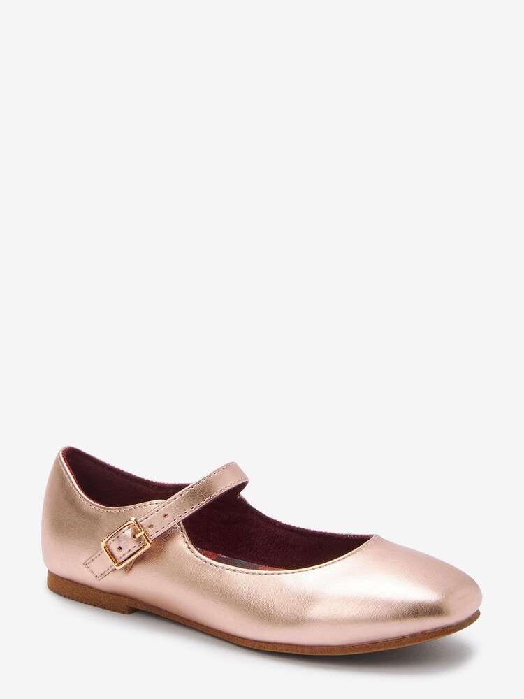 Rose Gold Metallic Occasion Mary Jane Shoes - Image 2 of 4 Rose Gold Metallic Occasion Mary Jane Shoes - Image 2 of 4