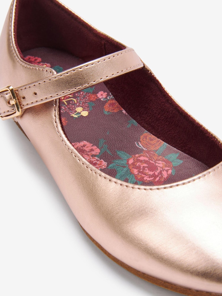 Rose Gold Metallic Occasion Mary Jane Shoes - Image 4 of 4 Rose Gold Metallic Occasion Mary Jane Shoes - Image 4 of 4