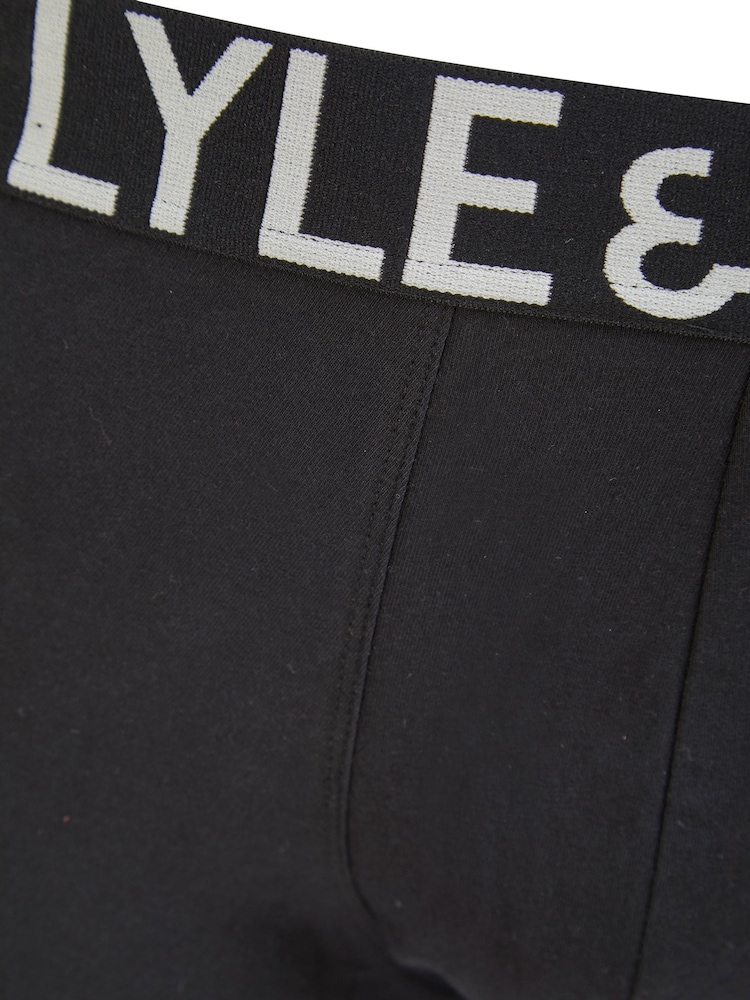 Lyle & Scott Black Daniel Premium Underwear Trunks 3 Pack - Image 3 of 3