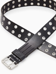 AllSaints Black Sturge Belt - Image 1 of 4