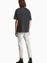 AllSaints Black Howl Short Sleeve Crew 100% Cotton T-Shirt - Image 2 of 6