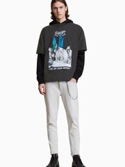 AllSaints Black Howl Short Sleeve Crew 100% Cotton T-Shirt - Image 3 of 6