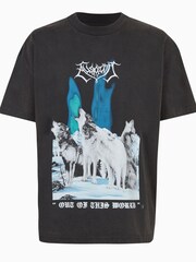 AllSaints Black Howl Short Sleeve Crew 100% Cotton T-Shirt - Image 6 of 6