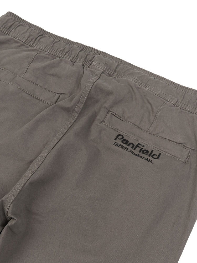 Penfield Green Hudson Script 100% Cotton Elasticated Waist Trousers - Image 7 of 7