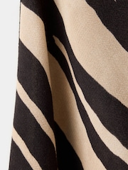 Mango Black Printed Halter Neck Midi Dress - Image 7 of 7