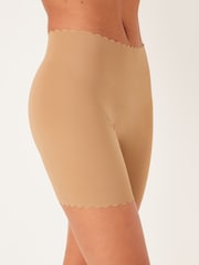 Nude Scallop Tummy Control & Thigh Smoothing Briefs - Image 1 of 4