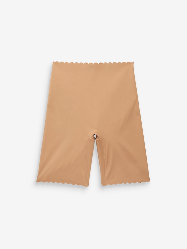 Nude Scallop Tummy Control & Thigh Smoothing Briefs - Image 4 of 4