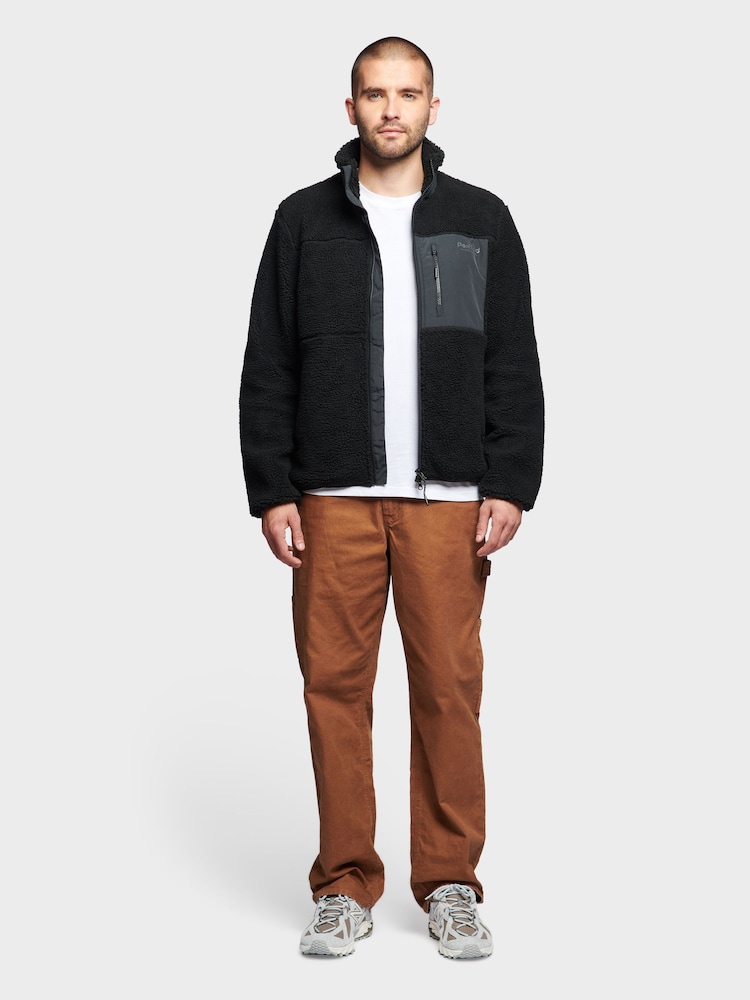 Penfield Black Bear Outdoor Borg Zip Thru Coat Jacket - Image 3 of 8