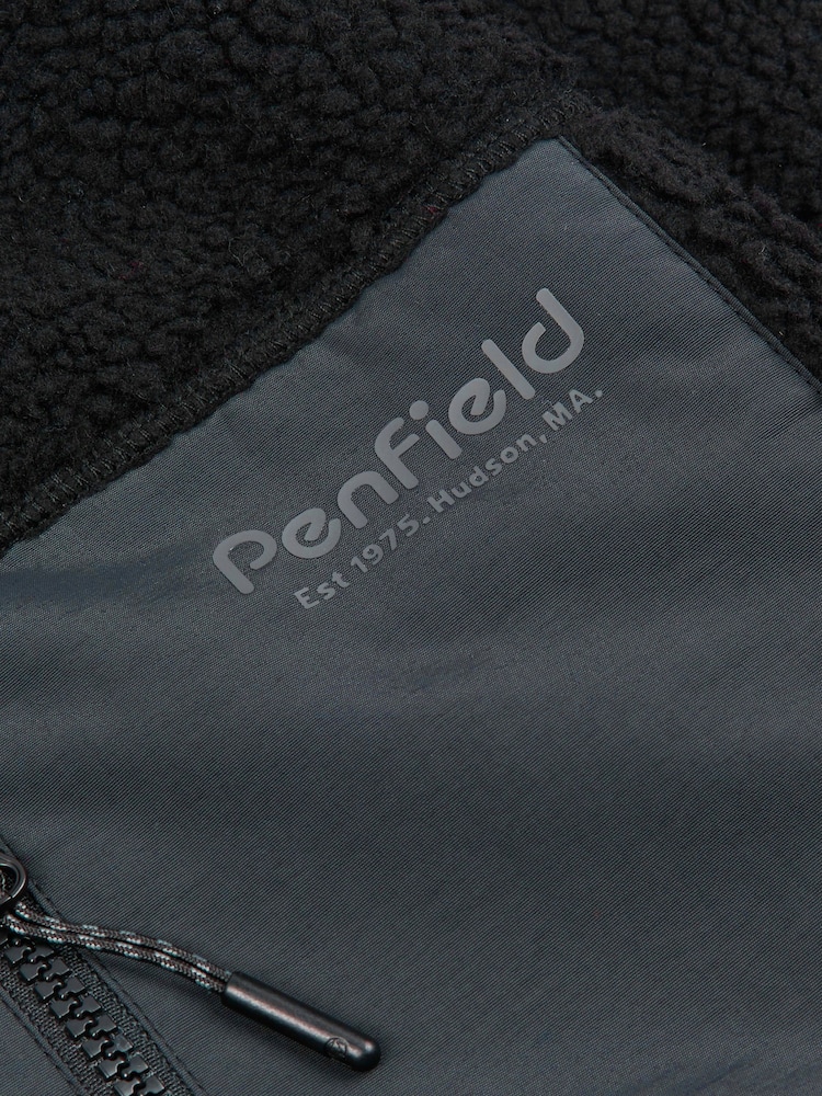 Abrigo de borreguito con cremallera completa y detalle de oso de Penfield - Imagen 8 de 8