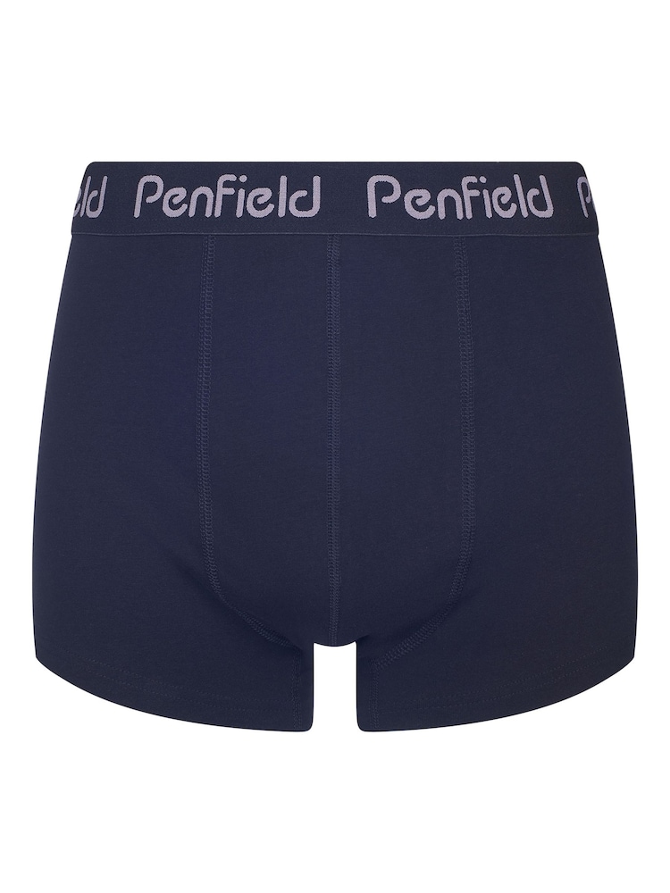 Penfield Blue Script Print Boxers 3 Pack - Image 2 of 5