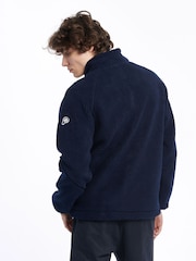 Penfield Blue Bear Borg Zip Thru Angled Pocket Coat Jacket - Image 2 of 6