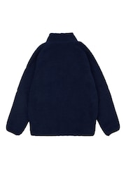 Penfield Blue Bear Borg Zip Thru Angled Pocket Coat Jacket - Image 5 of 6