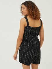 FatFace Black Geo Print Annie Playsuit - Image 2 of 5