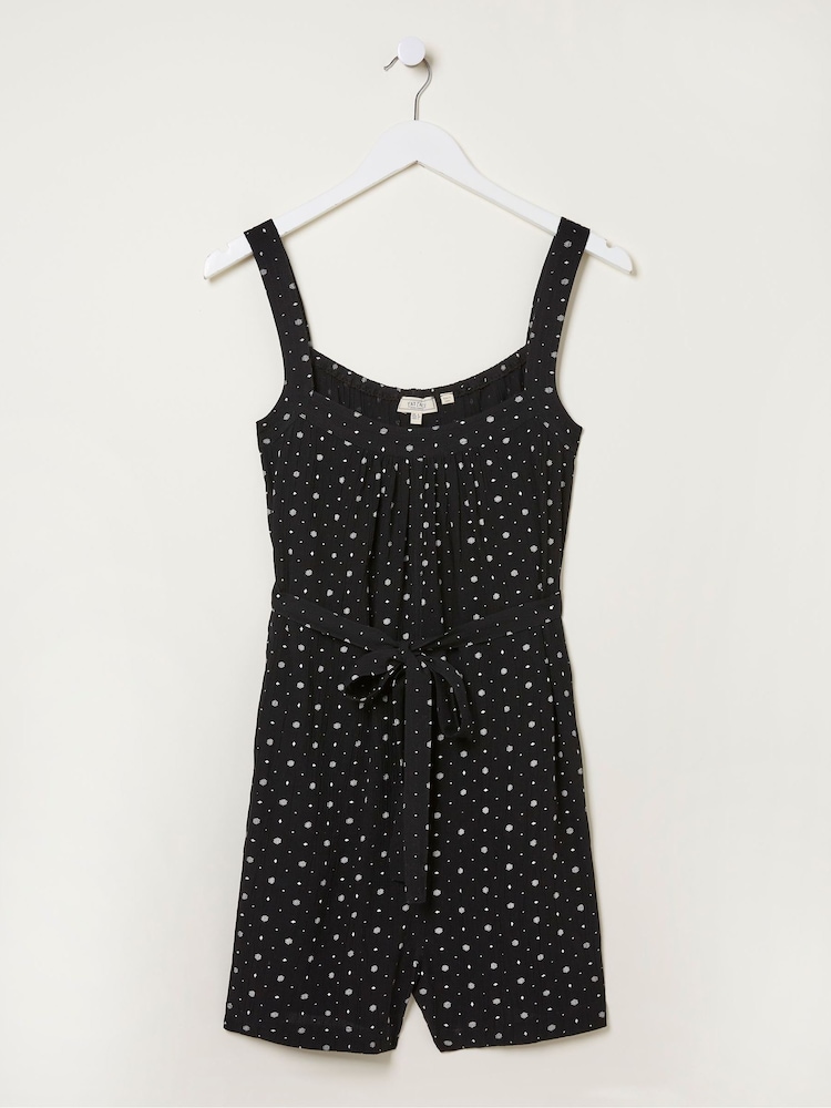 FatFace Black Geo Print Annie Playsuit - Image 5 of 5