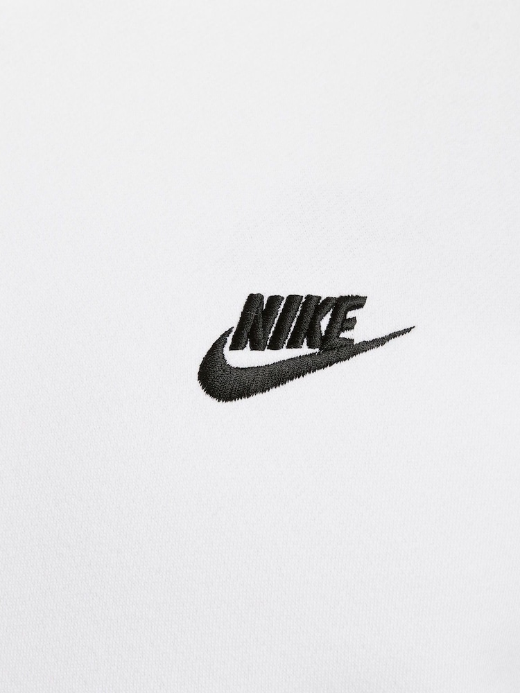 Alb - Hanorac fără fermoar Nike Club  - Image 20 of 20