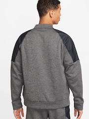 Nike Grey ThermaFIT Full Zip Training Bomber Jacket - Image 2 of 10