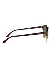 Ray-ban Clubround Sonnenbrille, Braun - Bild 11 von 12