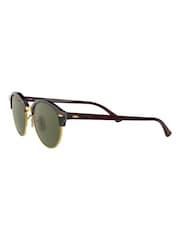 Ray-ban Clubround Sonnenbrille, Braun - Bild 5 von 12