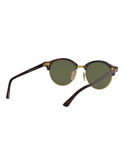 Ray-ban Clubround Sonnenbrille, Braun - Bild 9 von 12