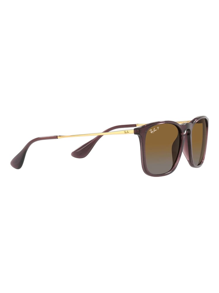 Transparent, Braun - Ray-Ban Chris Sonnenbrille mit polarisierten Gläsern - Bild 12 von 12 Transparent, Braun - Ray-Ban Chris Sonnenbrille mit polarisierten Gläsern - Bild 12 von 12