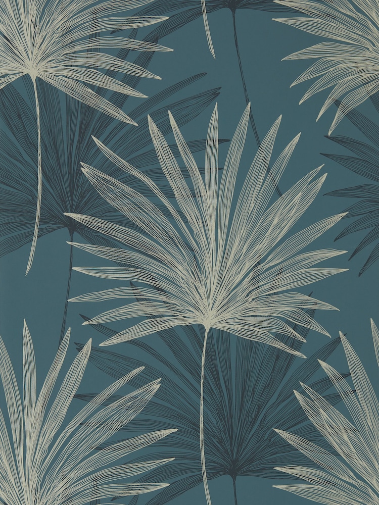 Harlequin Blue Mitende Ink Platinum 10.05M Wallpaper - Image 4 of 4