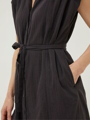 FatFace Black Finley Shirt Dress - Image 4 of 5