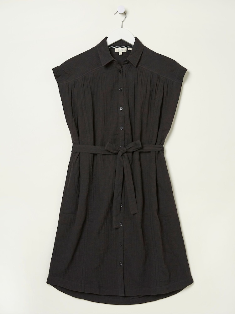 FatFace Black Finley Shirt Dress - Image 5 of 5