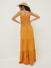 FatFace Yellow Danielle Maxi Dress - Image 2 of 8