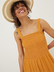 FatFace Yellow Danielle Maxi Dress - Image 3 of 8