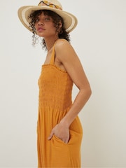 FatFace Yellow Danielle Maxi Dress - Image 4 of 8